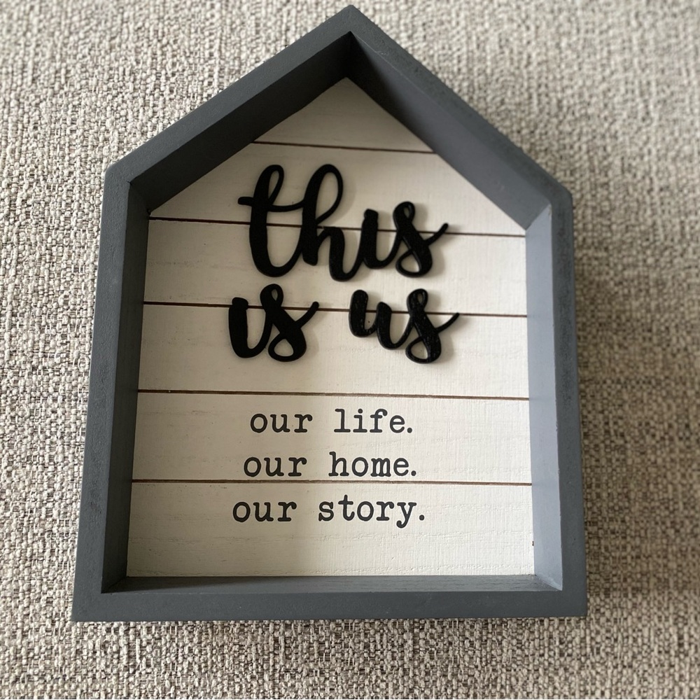 🏡HP🏡Modern Gray and Black Art & Decals Wall Decor